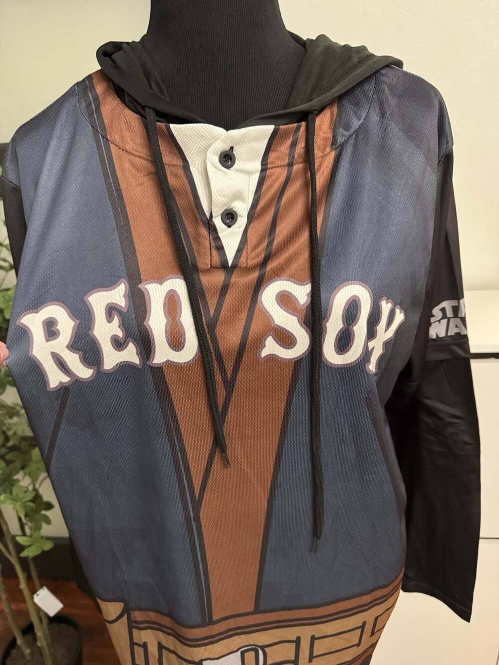 Boston Red Sox Star Wars Night Jedi Promo Jersey Hoodie Adult Medium